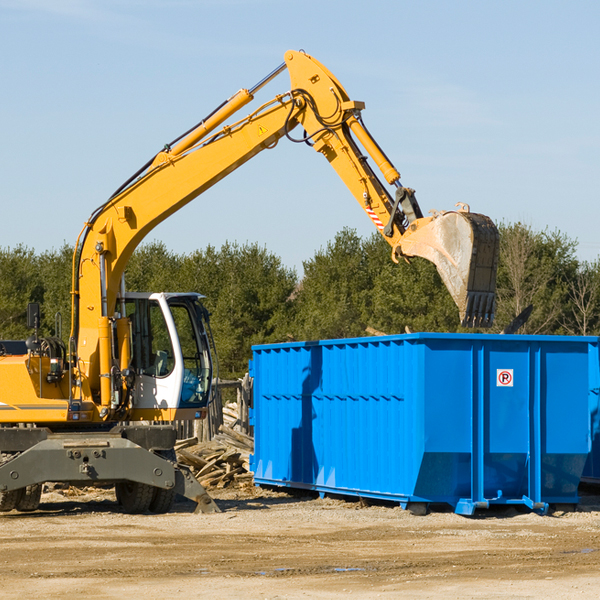 can i choose the location where the residential dumpster will be placed in Frankford DE